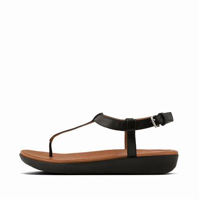 Fitflop Tia Leather - Sandalen Damen - Schwarz (ZMB692813)